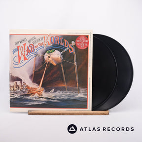 Jeff Wayne Jeff Wayne's Musical Version Of The War Of The Worlds 2 x LP Vinyl Record - Front Cover & Record