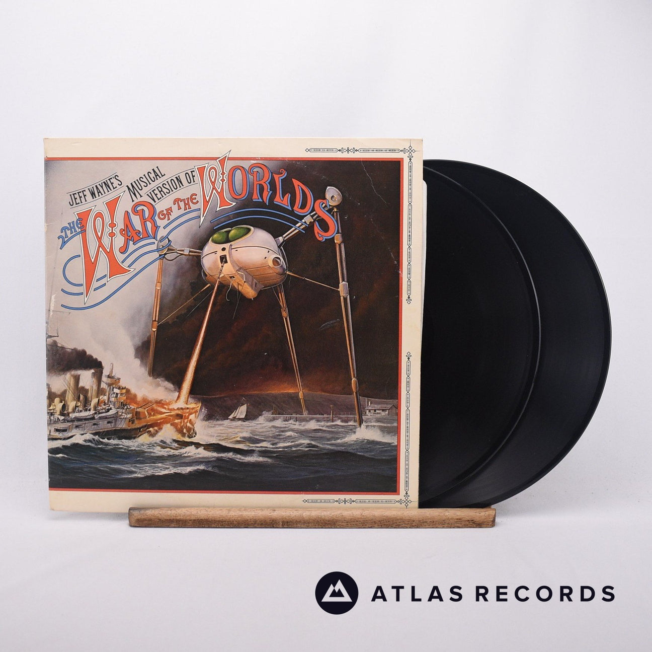 Jeff Wayne Jeff Wayne's Musical Version Of The War Of The Worlds 2 x LP Vinyl Record - Front Cover & Record