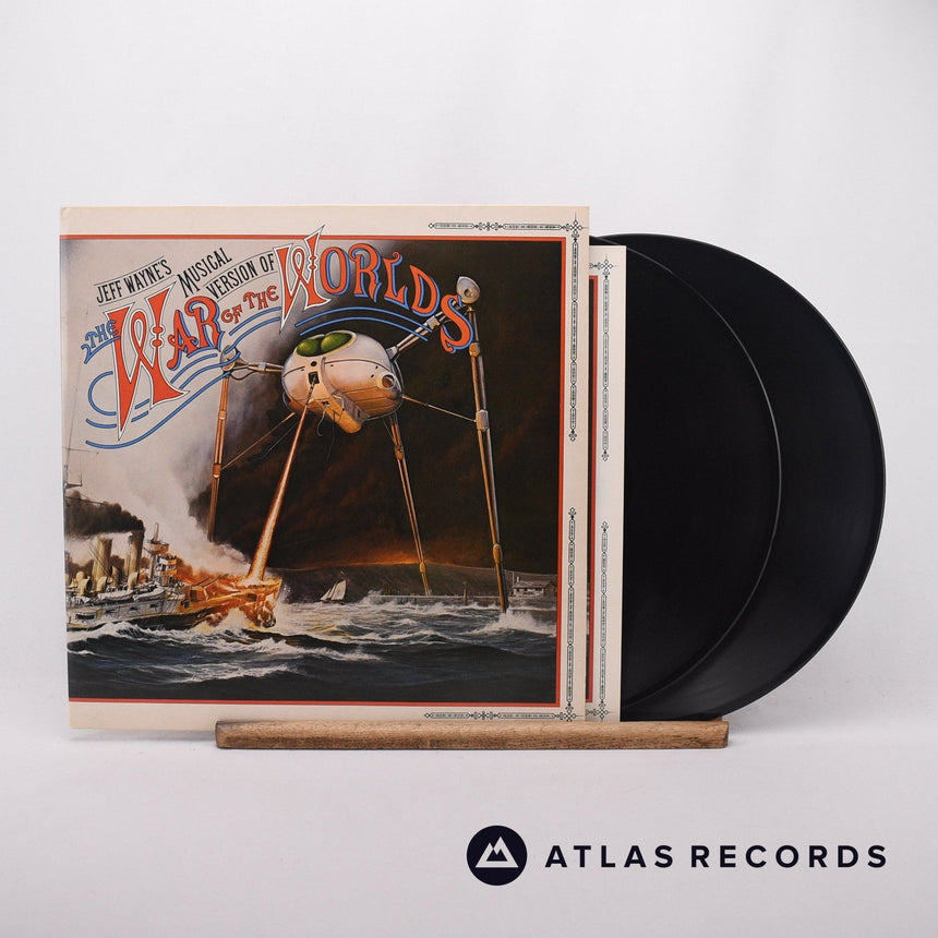 Jeff Wayne Jeff Wayne's Musical Version Of The War Of The Worlds 2 x LP Vinyl Record - Front Cover & Record