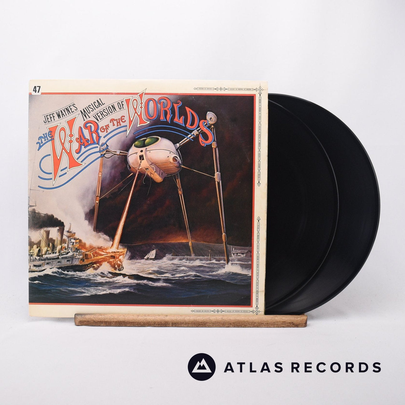 Jeff Wayne Jeff Wayne's Musical Version Of The War Of The Worlds 2 x LP Vinyl Record - Front Cover & Record