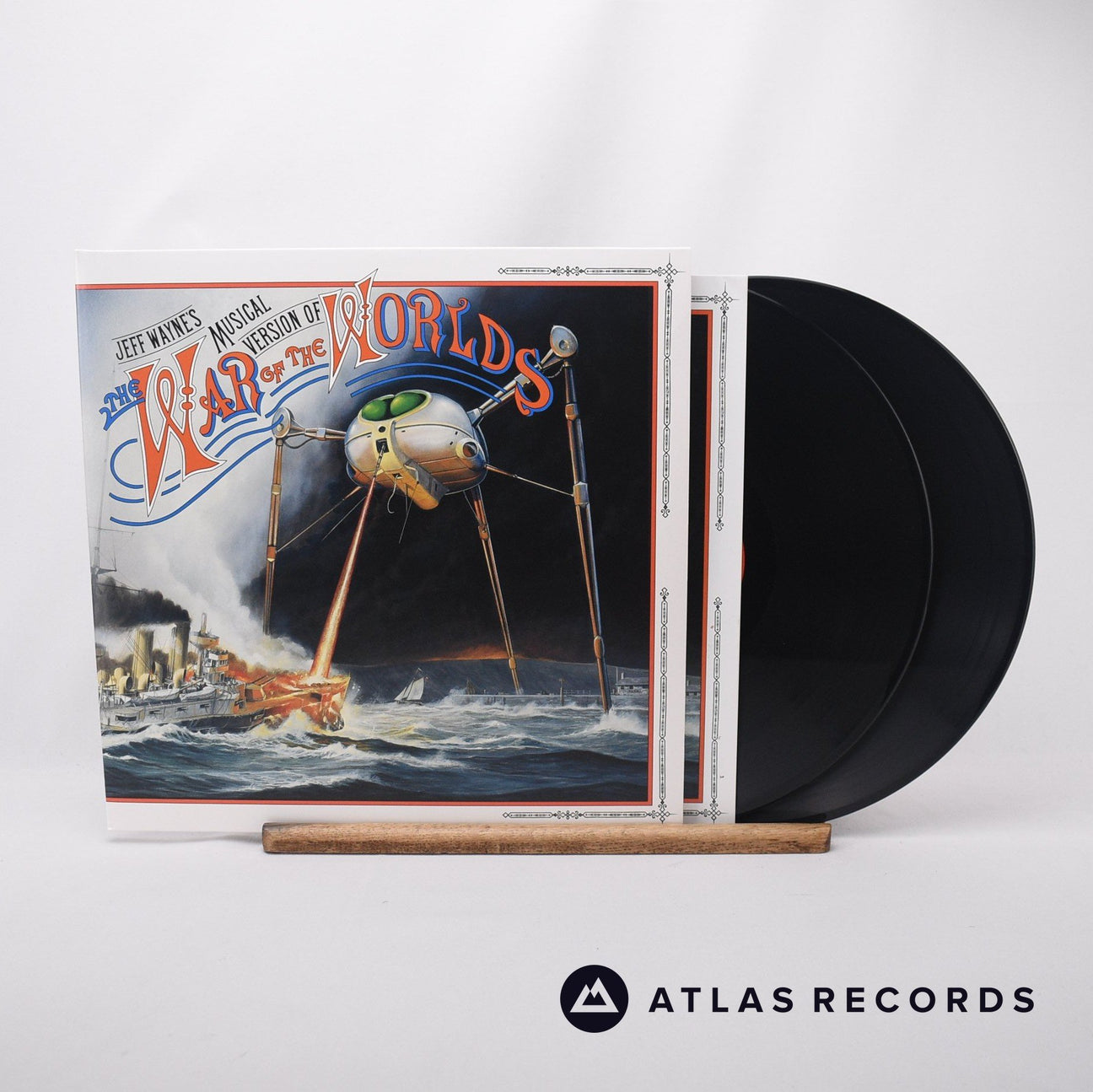 Jeff Wayne Jeff Wayne's Musical Version Of The War Of The Worlds 2 x LP Vinyl Record - Front Cover & Record