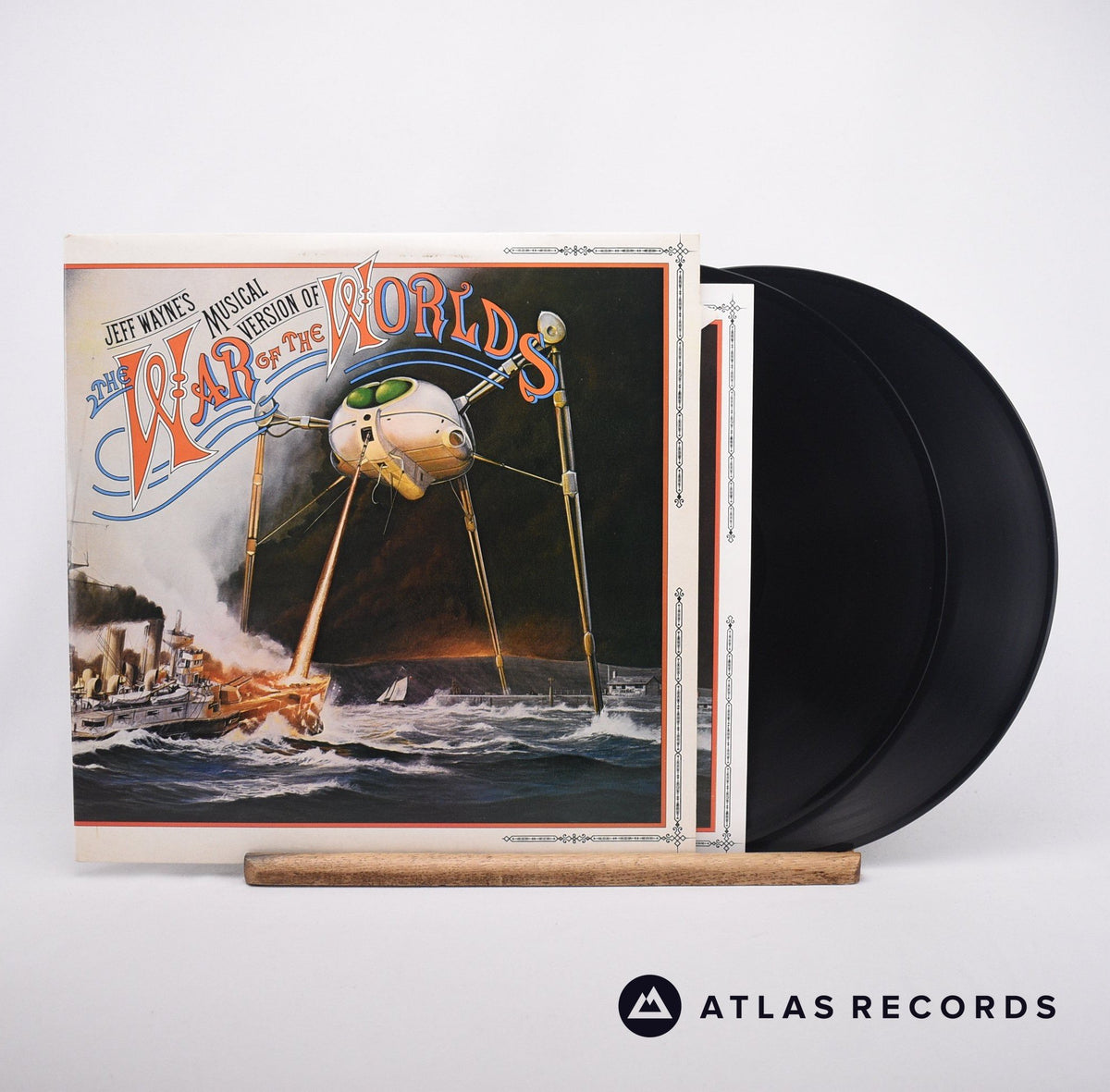 Jeff Wayne Jeff Wayne's Musical Version Of The War Of The Worlds 2 x LP Vinyl Record - Front Cover & Record