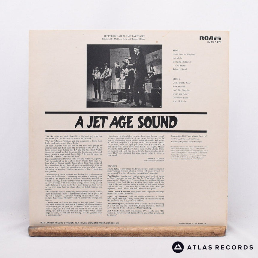 Jefferson Airplane - Jefferson Airplane Takes Off - LP Vinyl Record - VG+/EX