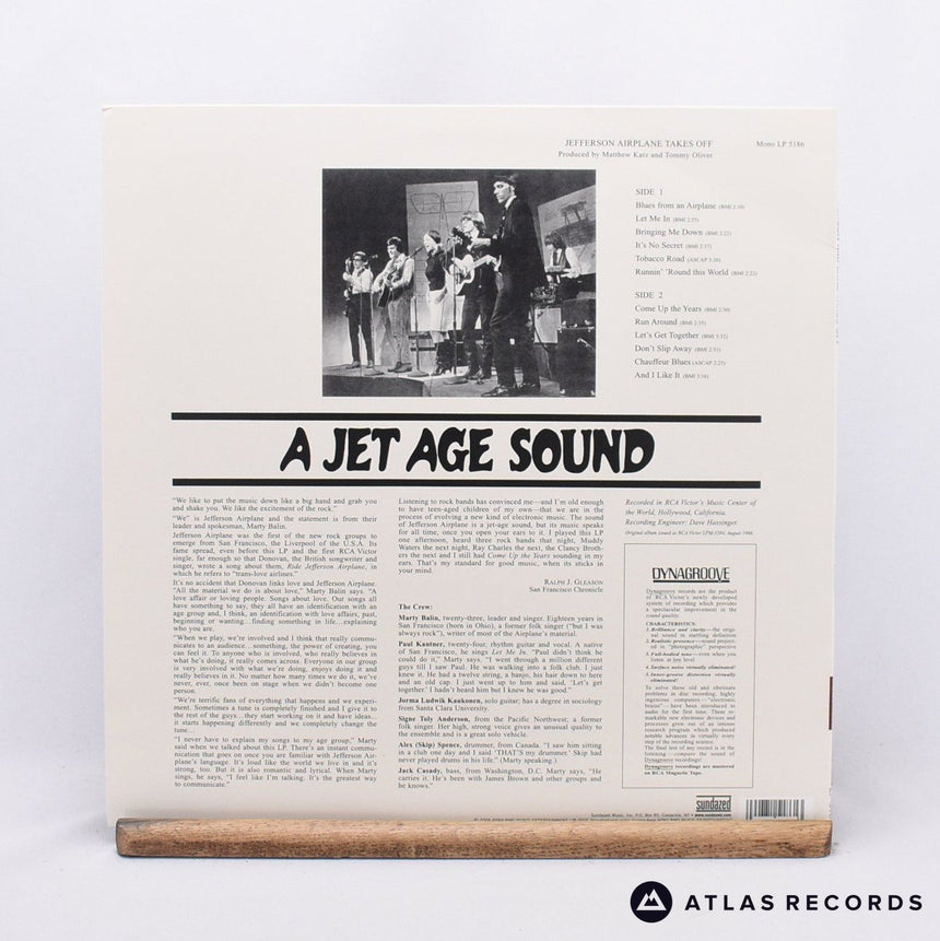Jefferson Airplane - Takes Off - Mono Reissue Us LP Vinyl Record - NM/NM