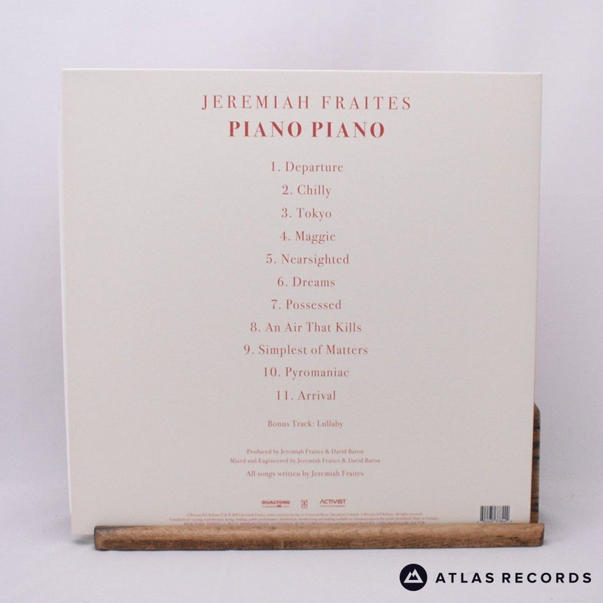 Jeremy Fraites - Piano Piano - Red Smoke Gatefold LP Vinyl Record - NM/EX