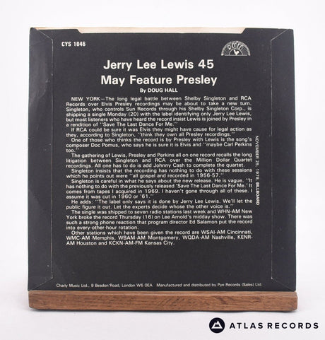 Jerry Lee Lewis - Save The Last Dance For Me - 7" Vinyl Record - EX/EX