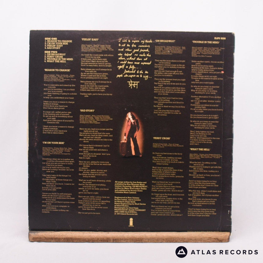 Jess Roden - Jess Roden - LP Vinyl Record - VG+/VG+