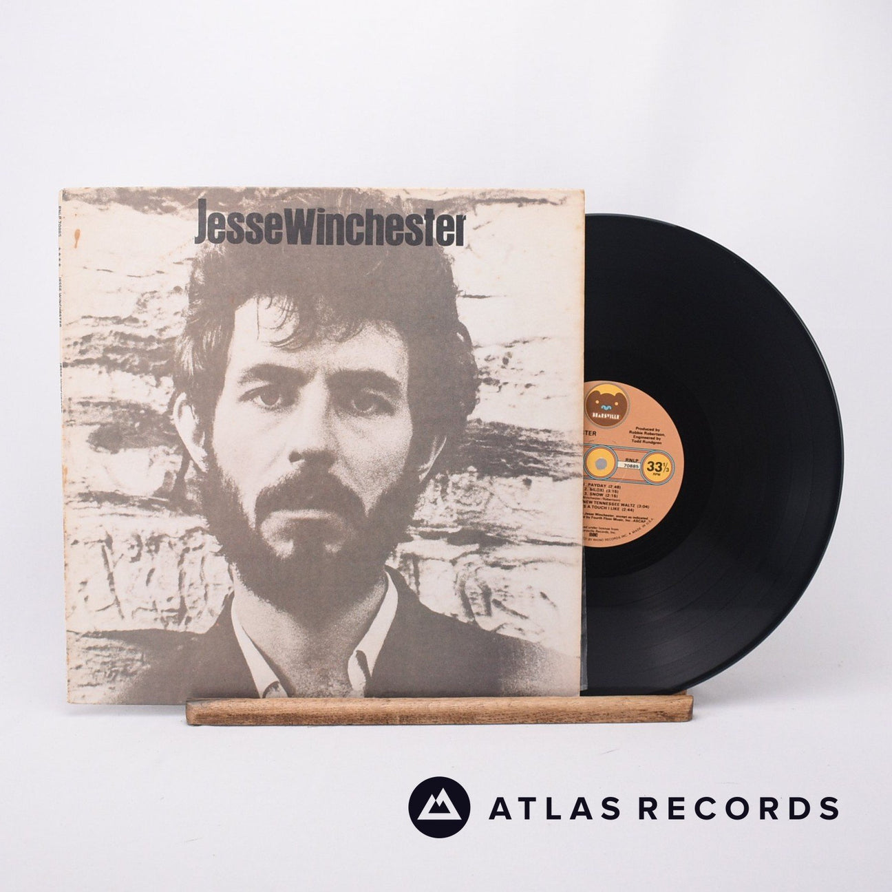 Jesse Winchester Jesse Winchester LP Vinyl Record - Front Cover & Record