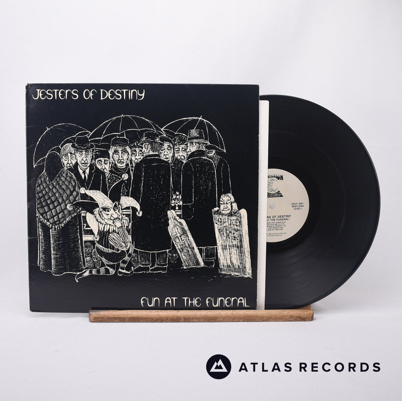 Jesters Of Destiny Fun At The Funeral LP Vinyl Record - Front Cover & Record