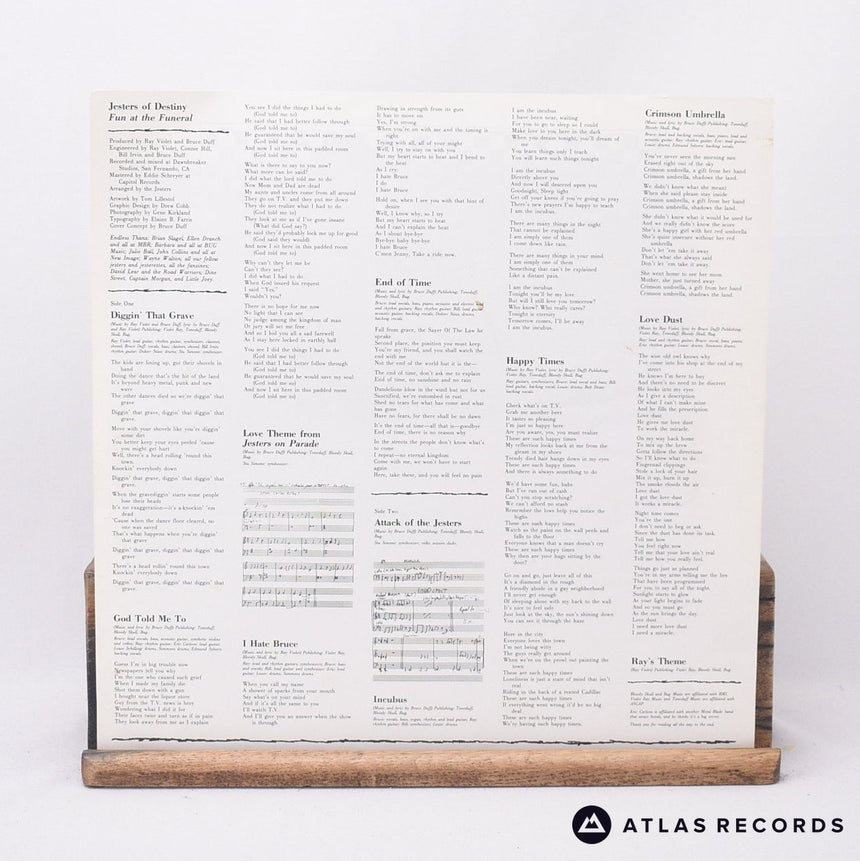 Jesters Of Destiny - Fun At The Funeral - LP Vinyl Record - VG+/VG+