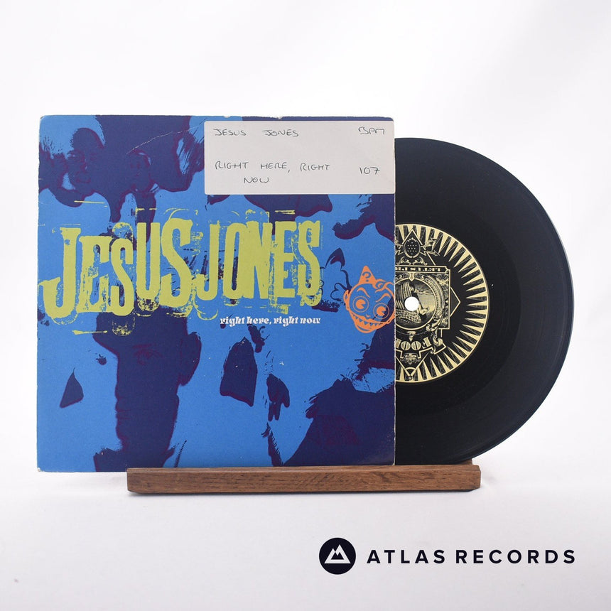 Jesus Jones Right Here, Right Now 7" Vinyl Record - Front Cover & Record