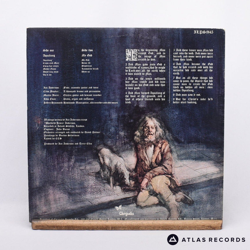 Jethro Tull - Aqualung - First Uk Press A-1U B-3U LP Vinyl Record - EX/VG+