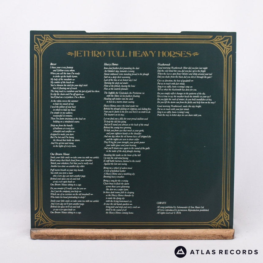 Jethro Tull - Heavy Horses - A1 B2 LP Vinyl Record - VG+/EX