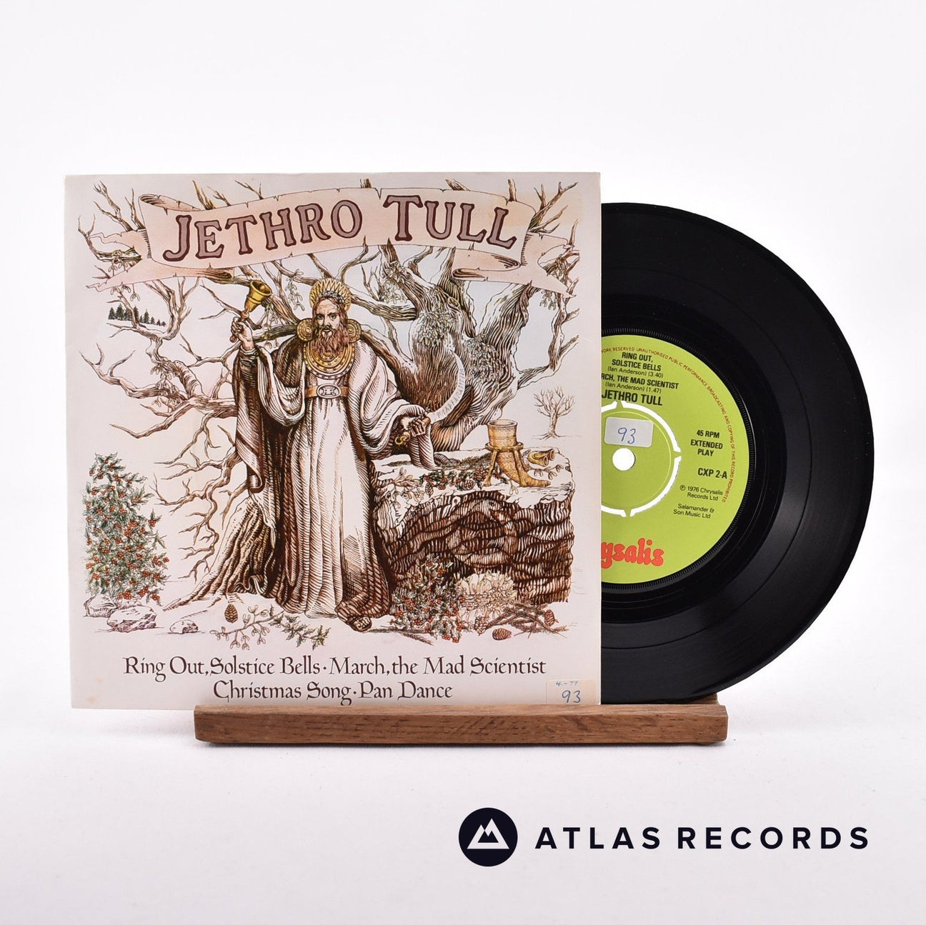 Jethro Tull Ring Out, Solstice Bells 7" Vinyl Record - Front Cover & Record