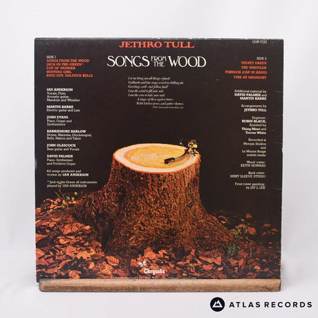 Jethro Tull - Songs From The Wood - A B LP Vinyl Record - VG+/EX