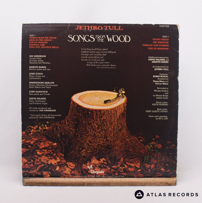 Jethro Tull - Songs From The Wood - A B LP Vinyl Record - VG+/VG+