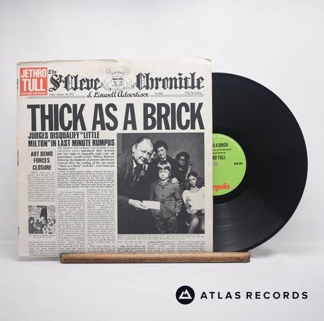 Jethro Tull Thick As A Brick LP Vinyl Record - Front Cover & Record