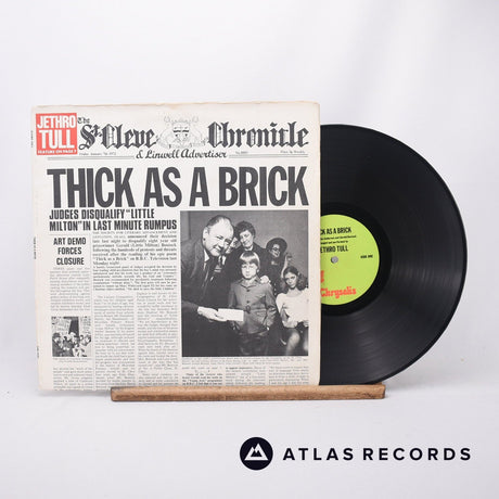 Jethro Tull Thick As A Brick LP Vinyl Record - Front Cover & Record