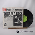 Jethro Tull Thick As A Brick LP Vinyl Record - Front Cover & Record