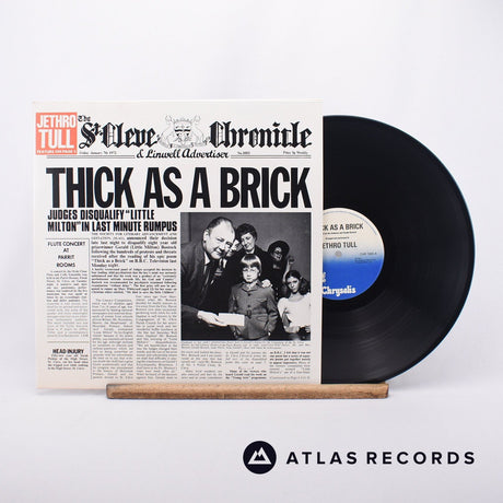 Jethro Tull Thick As A Brick LP Vinyl Record - Front Cover & Record