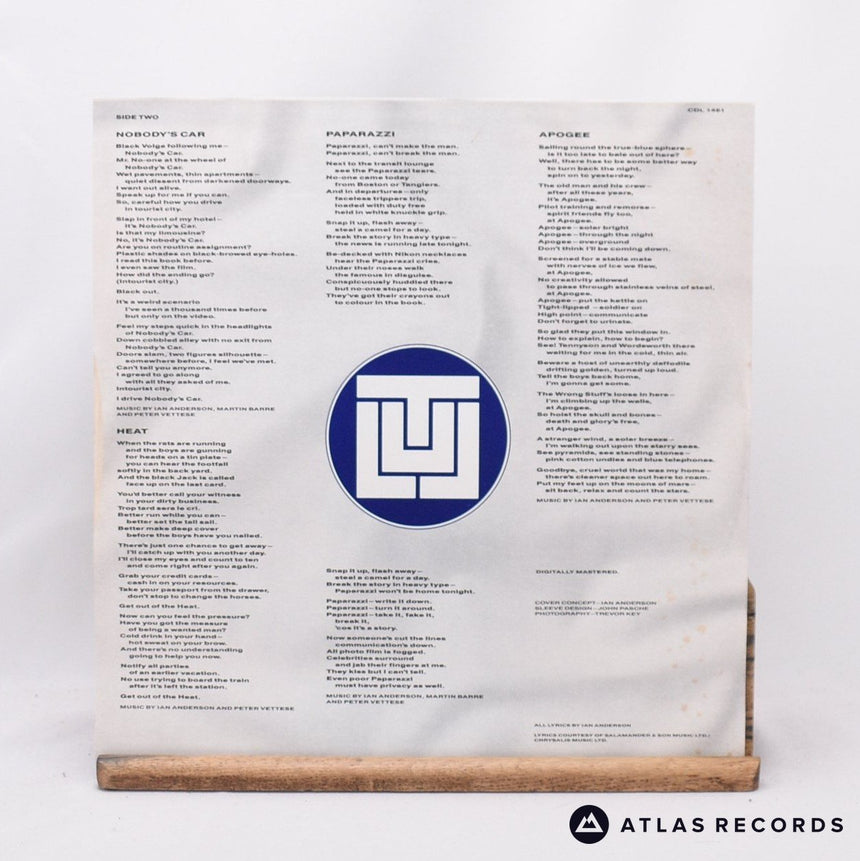 Jethro Tull - Under Wraps - Textured Sleeve A//2 B//1 LP Vinyl Record - EX/VG+