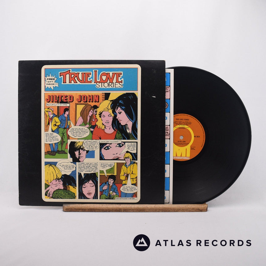 Jilted John True Love Stories LP Vinyl Record - Front Cover & Record