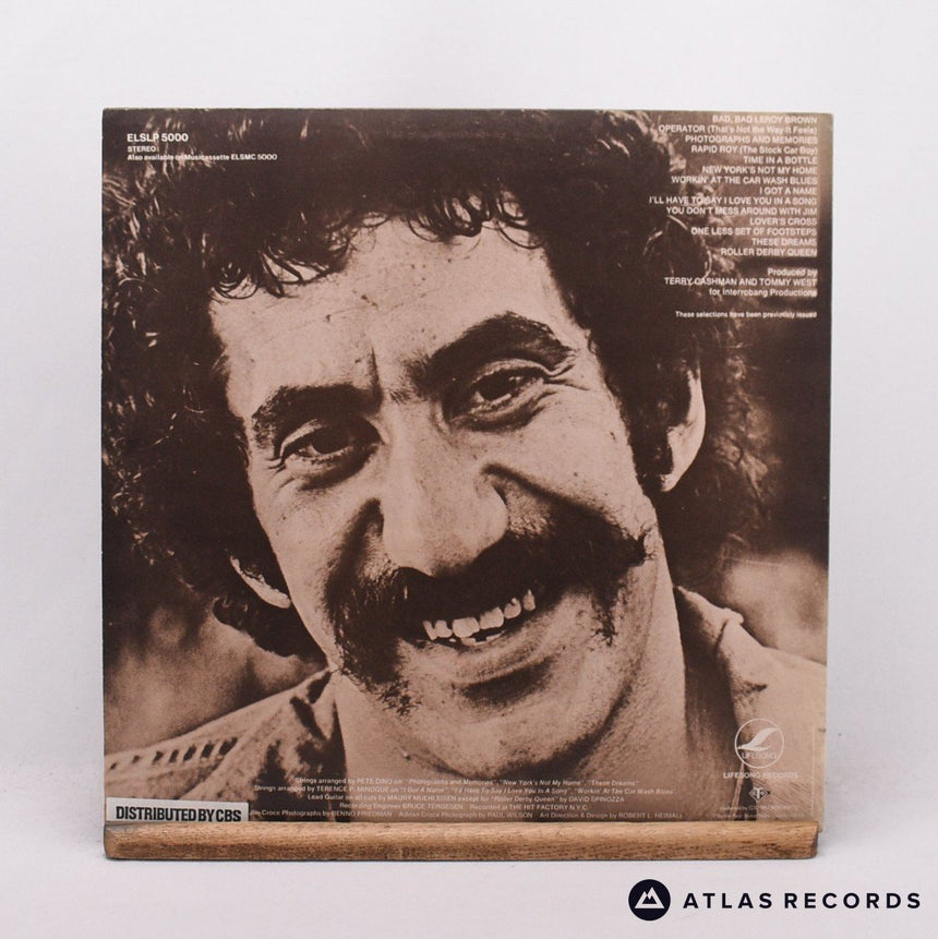 Jim Croce - Photographs & Memories: His Greatest Hits - LP Vinyl Record - EX/VG+