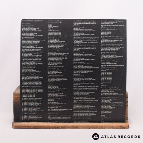 Jim Steinman - Bad For Good - Lyric Sheet LP Vinyl Record - EX/VG+