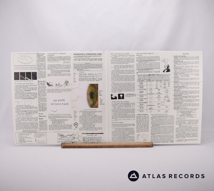 Jim White - No Such Place - Etched Gatefold A B C Double LP Vinyl Record - EX/NM