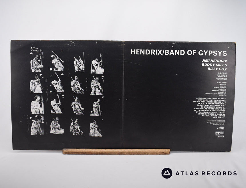 Jimi Hendrix - Band Of Gypsys - A▽1 B=1 LP Vinyl Record - VG+/VG+