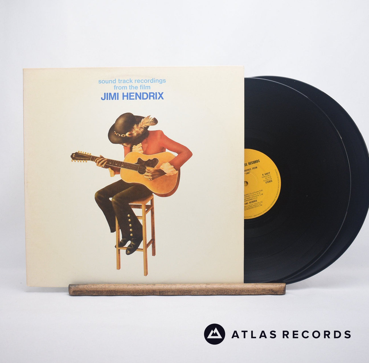 Jimi Hendrix Sound Track Recordings From The Film "Jimi Hendrix" Double LP Vinyl Record - Front Cover & Record