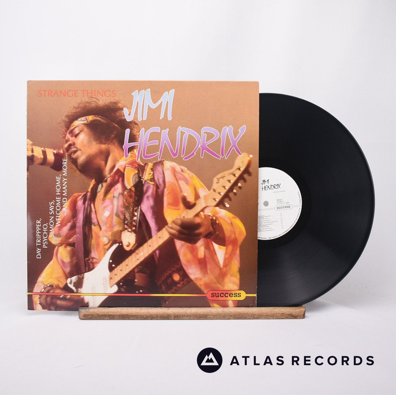 Jimi Hendrix Strange Things LP Vinyl Record - Front Cover & Record