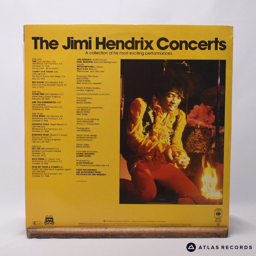 Jimi Hendrix - The Jimi Hendrix Concerts - Double LP Vinyl Record - VG+/EX