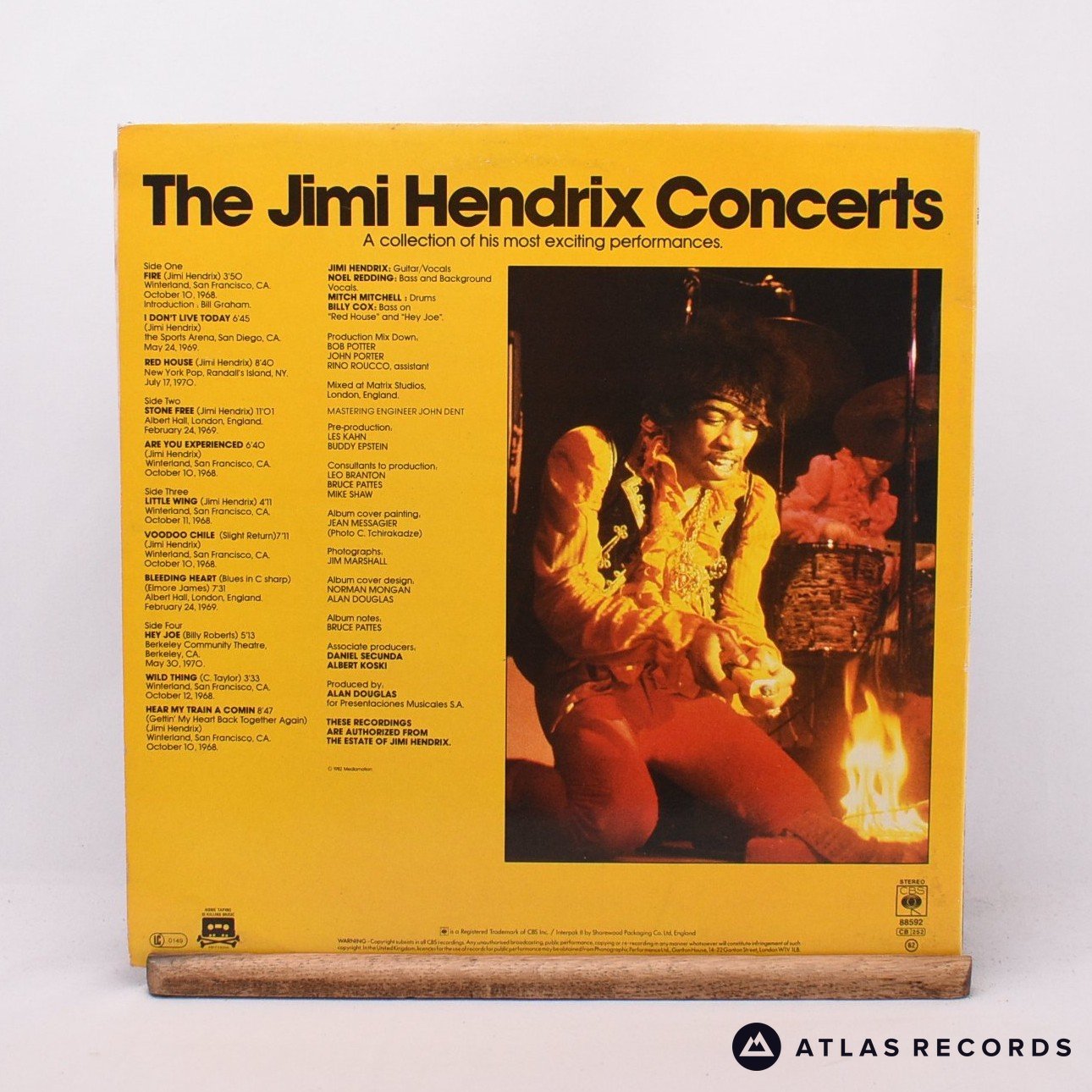 Jimi Hendrix The Jimi Hendrix Concerts 2 x LP Vinyl VG+/EX – Atlas