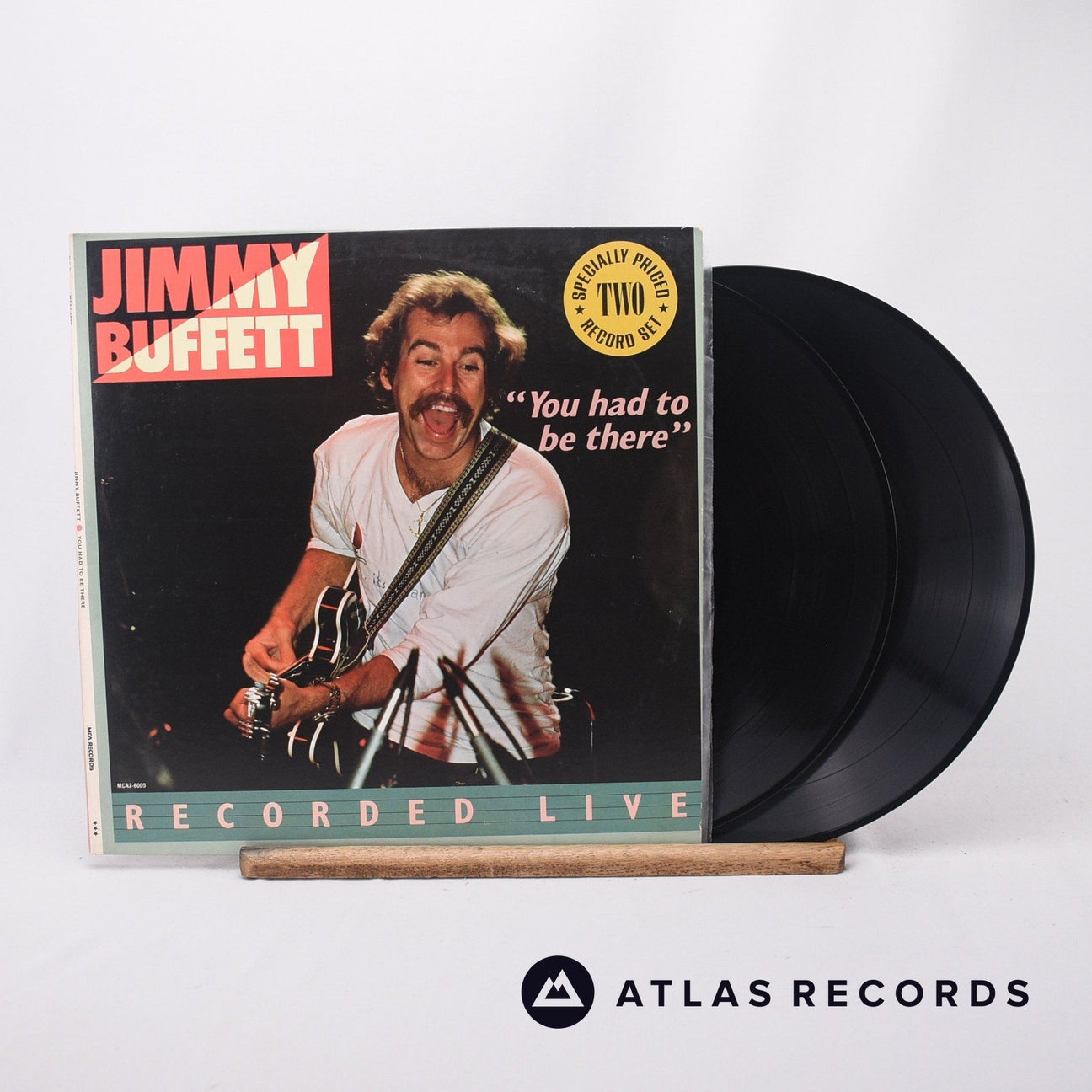Jimmy Buffett "You Had To Be There" - Recorded Live 2 x LP Vinyl Record - Front Cover & Record