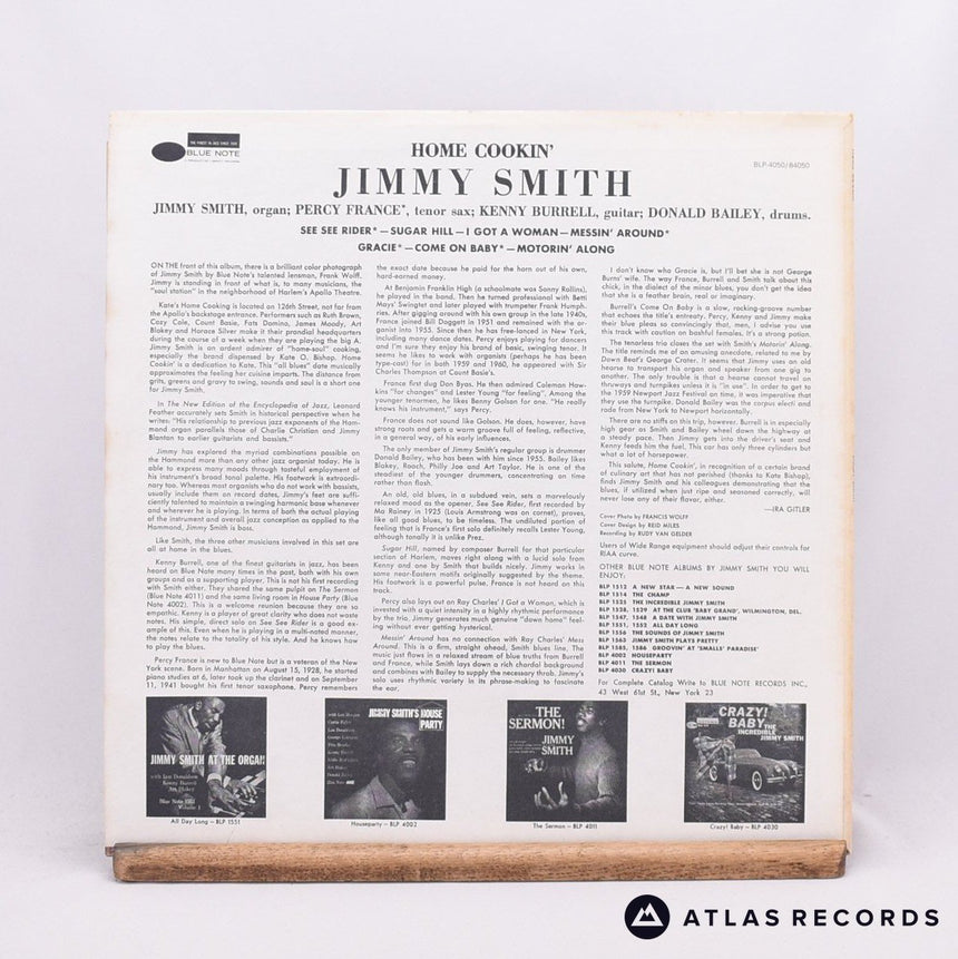 Jimmy Smith - Home Cookin' - Reissue -A -B LP Vinyl Record - VG+/VG+