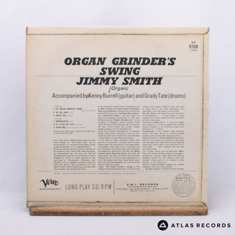 Jimmy Smith - Organ Grinder Swing - Mono LP Vinyl Record - VG+/VG