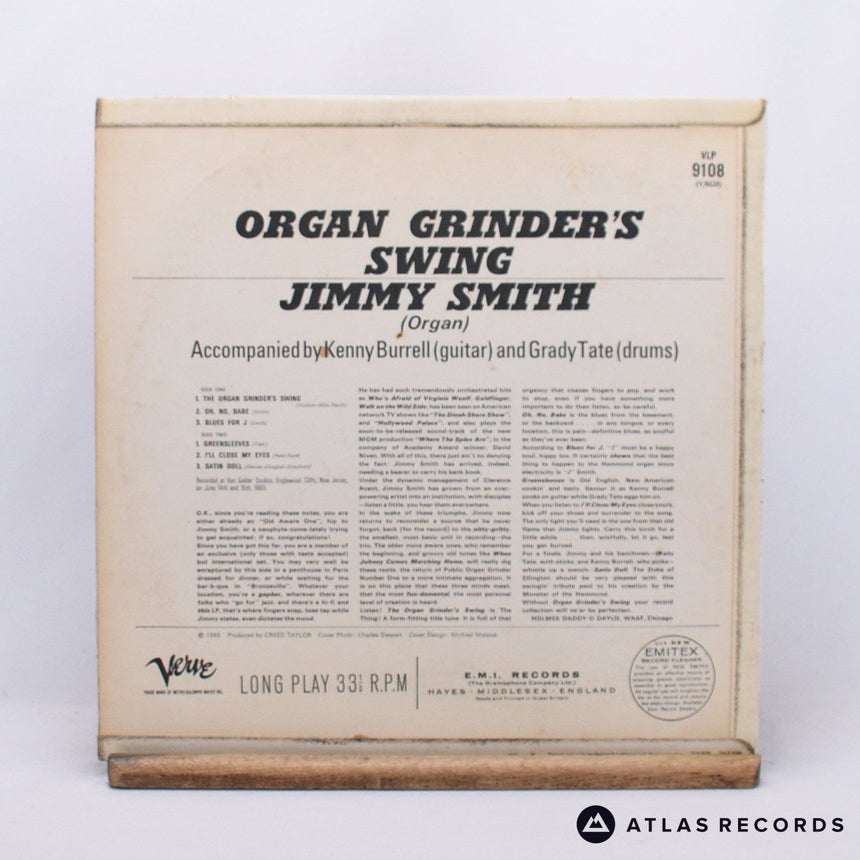 Jimmy Smith - Organ Grinder Swing - Mono LP Vinyl Record - VG+/VG