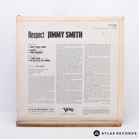 Jimmy Smith - Respect - A-1 B-1 LP Vinyl Record - VG+/VG+