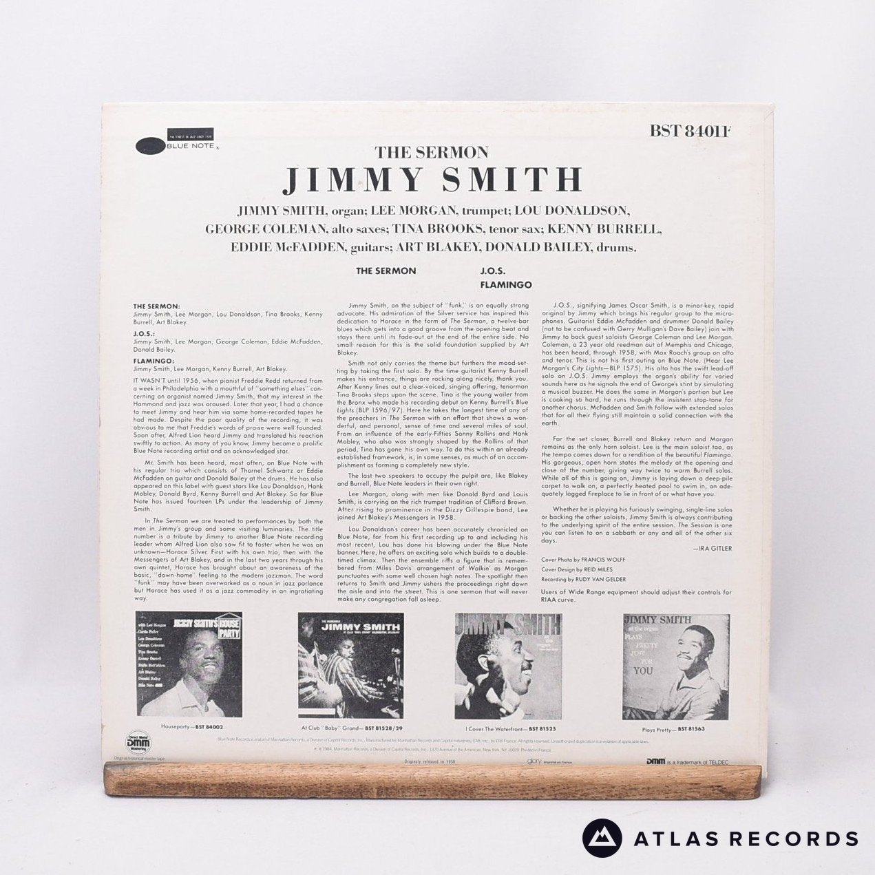 Jimmy Smith The Sermon! LP Vinyl Record VG+/VG – Atlas Records