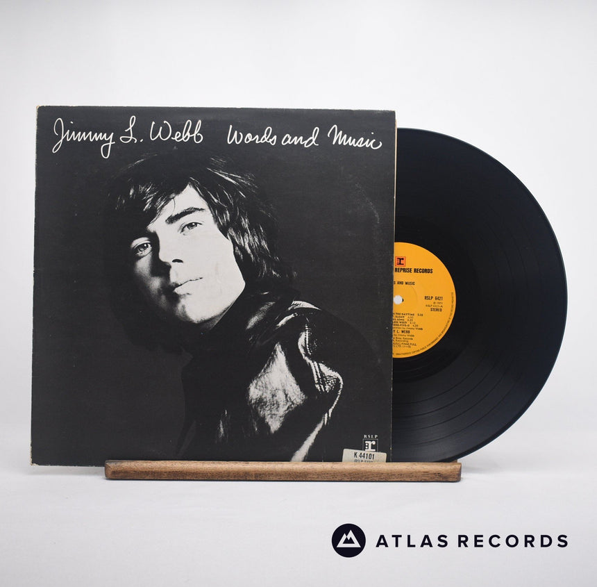 Jimmy Webb Words And Music LP Vinyl Record - Front Cover & Record