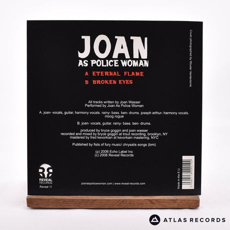 Joan As Police Woman - Eternal Flame - Red 7" Vinyl Record - NM/NM