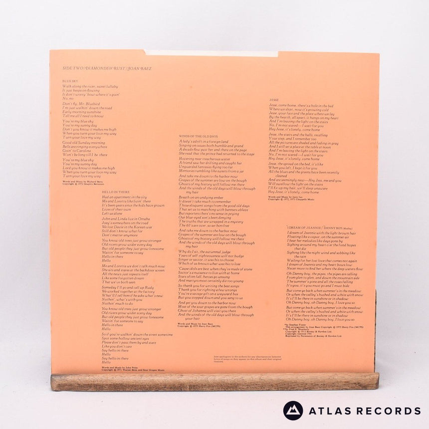 Joan Baez - Diamonds & Rust - LP Vinyl Record - EX/EX