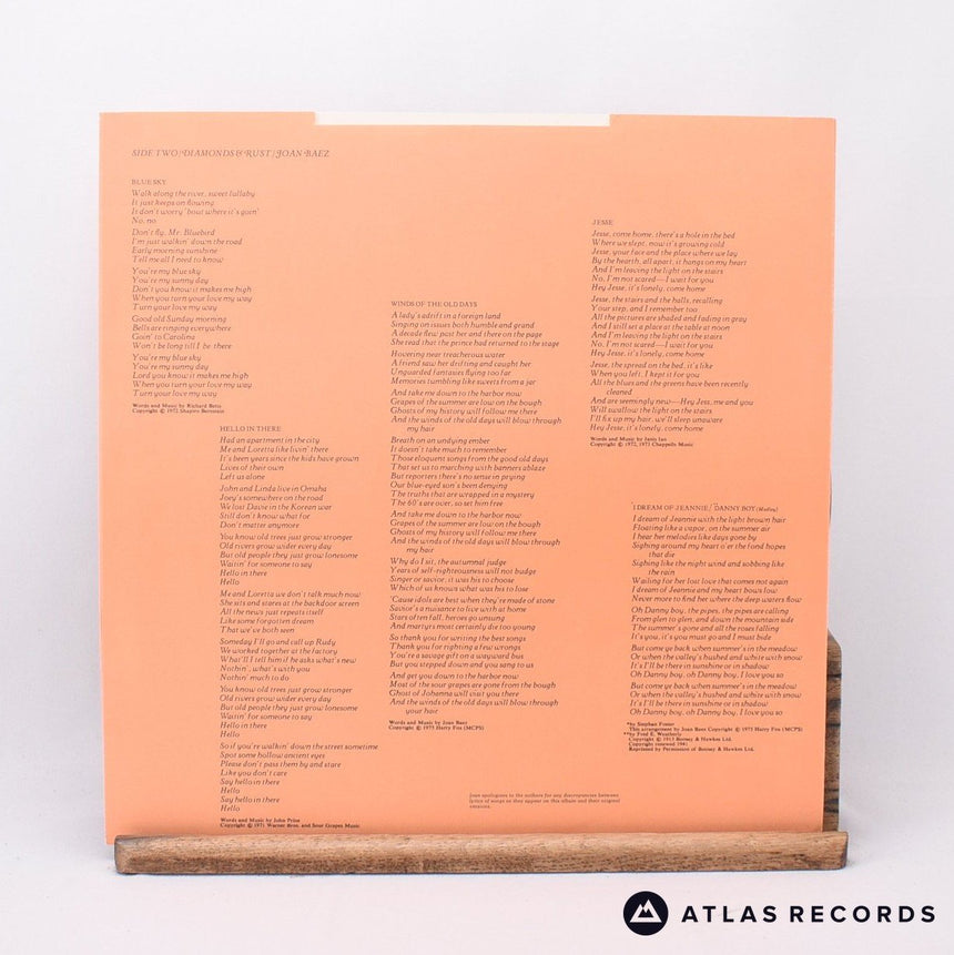 Joan Baez - Diamonds & Rust - LP Vinyl Record - EX/EX