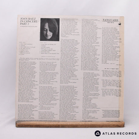 Joan Baez - In Concert Part 2 - LP Vinyl Record - VG+/VG+