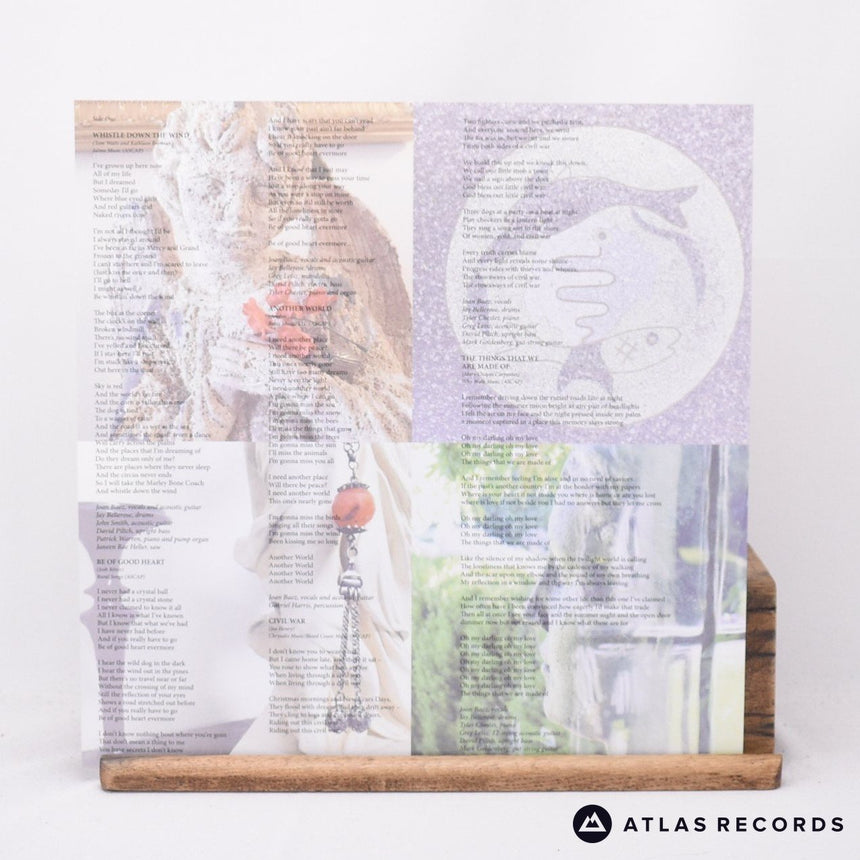 Joan Baez - Whistle Down The Wind - Lyric Sheet Gatefold LP Vinyl Record - NM/EX