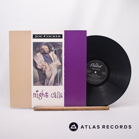Joe Cocker Night Calls LP Vinyl Record - Front Cover & Record