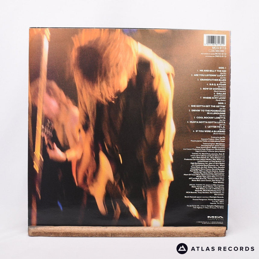 Joe Ely - Live At Liberty Lunch - LP Vinyl Record - VG+/NM
