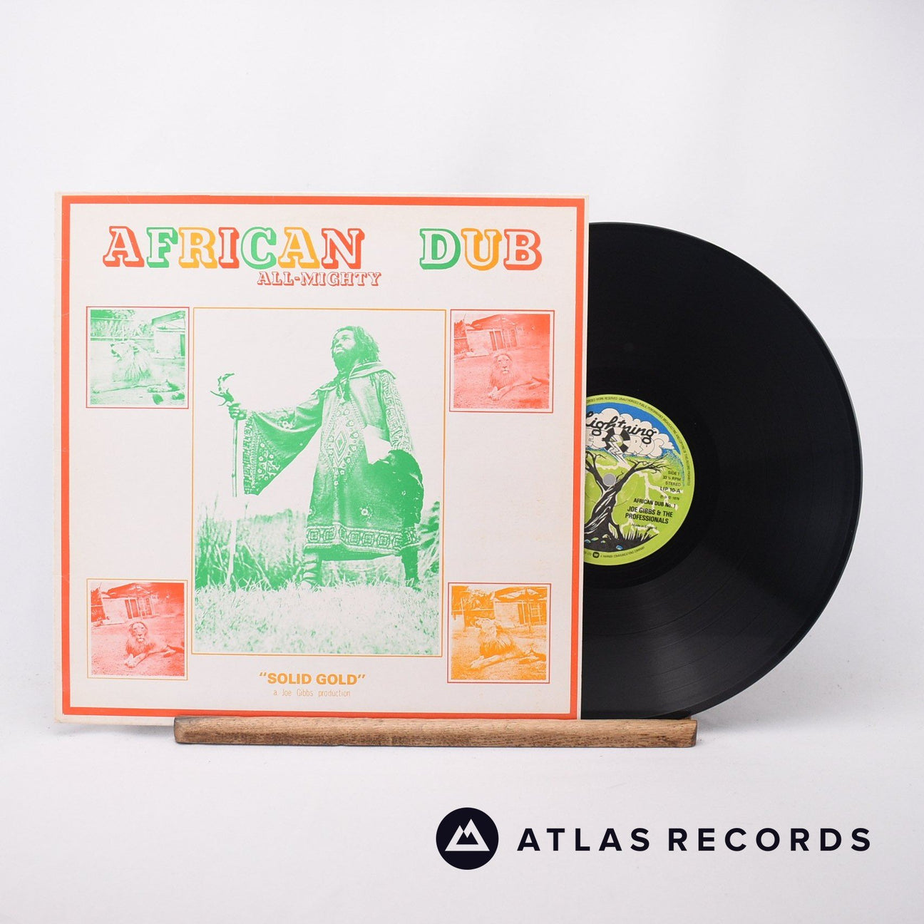 Joe Gibbs & The Professionals African Dub All-Mighty LP Vinyl Record - Front Cover & Record
