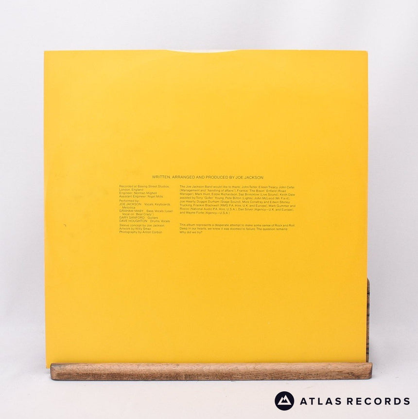 Joe Jackson Band - Beat Crazy - LP Vinyl Record - VG+/EX